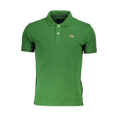 La Martina Sleek Green Slim Fit Polo with Contrast Detail -   -  La Martina.