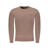 Cavalli Class Brown Viscose Men Sweater -   -  Cavalli Class.