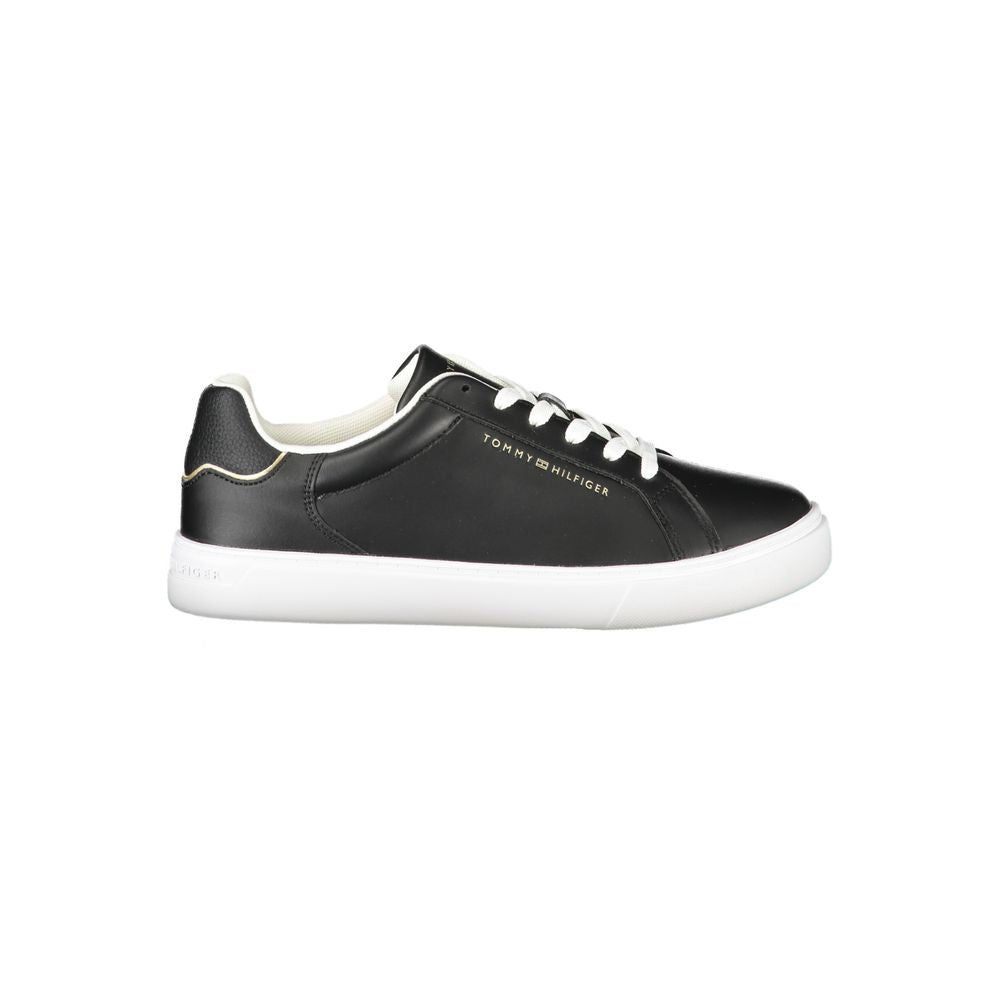 Tommy Hilfiger Black Leather Women Sneaker -   -  Tommy Hilfiger.