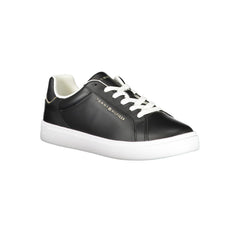 Tommy Hilfiger Black Leather Women Sneaker -   -  Tommy Hilfiger.