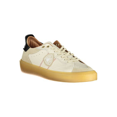 Blauer White Leather Men Sneaker -   -  Blauer.