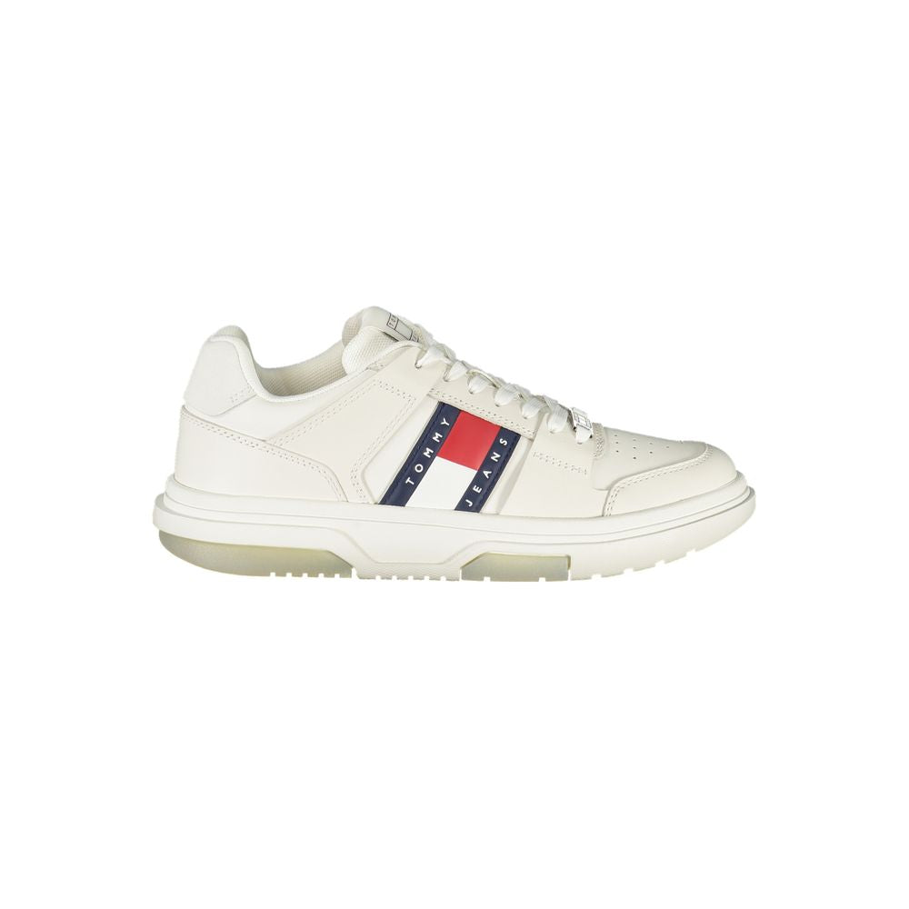 Tommy Hilfiger White Leather Women Sneaker -   -  Tommy Hilfiger.