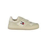 Tommy Hilfiger Beige Leather Men Sneaker -   -  Tommy Hilfiger.