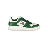 Tommy Hilfiger Green Leather Men Sneaker -   -  Tommy Hilfiger.