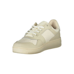 Tommy Hilfiger Beige Leather Men Sneaker -   -  Tommy Hilfiger.