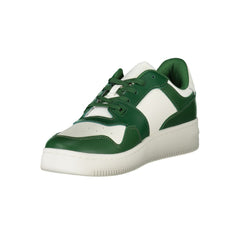 Tommy Hilfiger Green Leather Men Sneaker -   -  Tommy Hilfiger.
