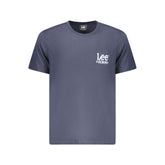 Lee Blue Cotton Men T-Shirt -   -  Lee.