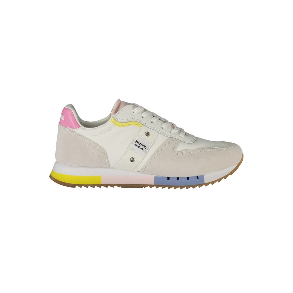 Blauer White Leather Women Sneaker -   -  Blauer.