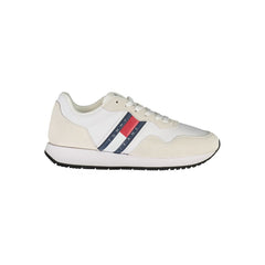 Tommy Hilfiger White Leather Men Sneaker -   -  Tommy Hilfiger.