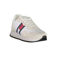 Tommy Hilfiger White Leather Men Sneaker -   -  Tommy Hilfiger.