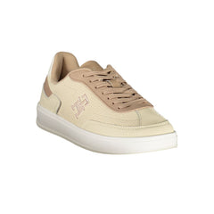 Tommy Hilfiger Beige Leather Women Sneaker -   -  Tommy Hilfiger.