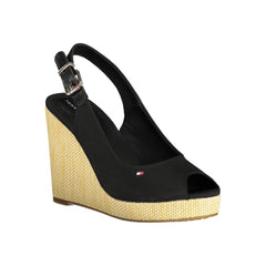 Tommy Hilfiger Black Cotton Women Sandal -   -  Tommy Hilfiger.