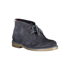 U.S. POLO ASSN. Blue Leather Mens Ankle Boot - - U.S. POLO ASSN..