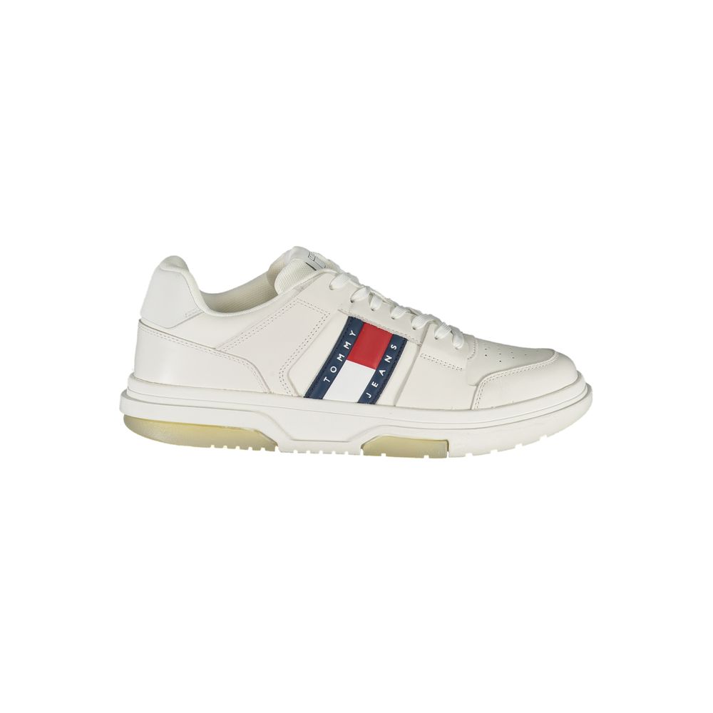 Tommy Hilfiger White Polyethylene Men Sneaker - - Tommy Hilfiger.