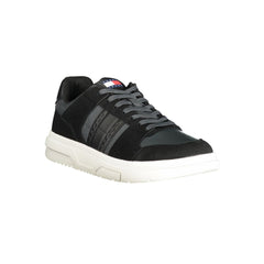 Tommy Hilfiger Black Leather Men Sneaker -   -  Tommy Hilfiger.