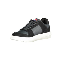 Tommy Hilfiger Black Leather Men Sneaker -   -  Tommy Hilfiger.
