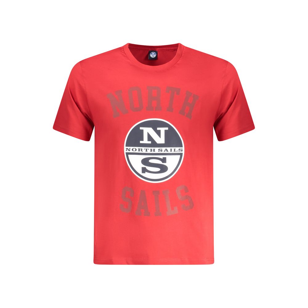 North Sails Red Cotton Men T-Shirt -   -  North Sails.
