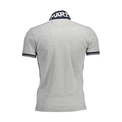 La Martina Gray Cotton Men Polo Shirt -   -  La Martina.