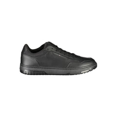 Tommy Hilfiger Black Leather Men Sneaker -   -  Tommy Hilfiger.