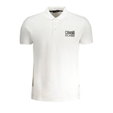 Cavalli Class White Cotton Polo Shirt -   -  Cavalli Class.