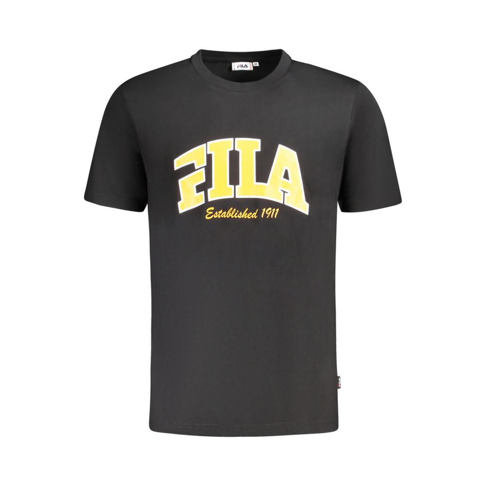 Fila Black Cotton Men T-Shirt -   -  Fila.