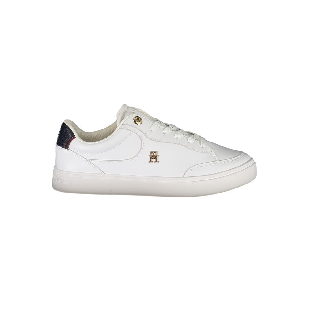 Tommy Hilfiger White Leather Women Sneaker -   -  Tommy Hilfiger.