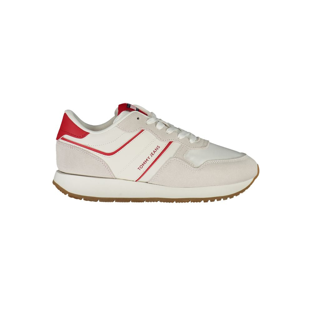 Tommy Hilfiger Red Leather Women Sneaker -   -  Tommy Hilfiger.