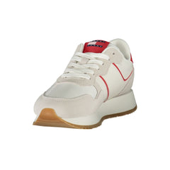 Tommy Hilfiger Red Leather Women Sneaker -   -  Tommy Hilfiger.
