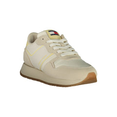 Tommy Hilfiger Beige Leather Women Sneaker -   -  Tommy Hilfiger.