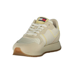 Tommy Hilfiger Beige Leather Women Sneaker -   -  Tommy Hilfiger.