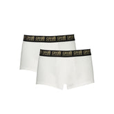 Cavalli Class White Cotton Men Boxer Pair -   -  Cavalli Class.