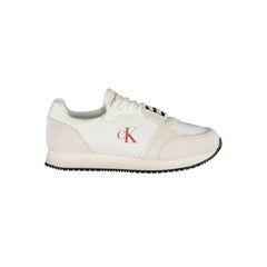 Calvin Klein White Leather Men Sneaker -   -  Calvin Klein.