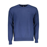 La Martina Blue Cotton Men Sweater -   -  La Martina.