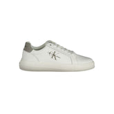 Calvin Klein White Leather Men Sneaker -   -  Calvin Klein.