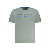 North Sails Green Cotton Men T-Shirt -   -  North Sails.