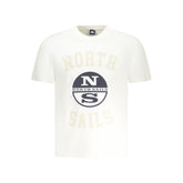 North Sails White Cotton Men TShirt -   -  North Sails.