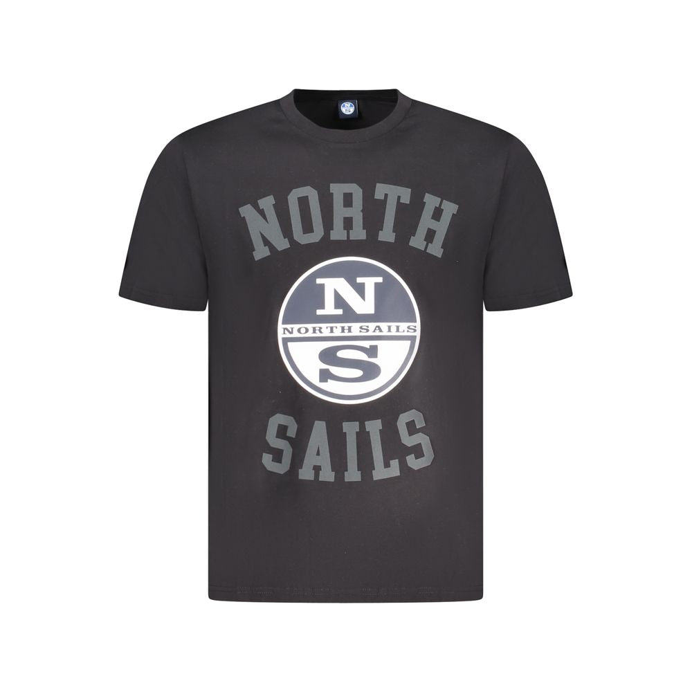 North Sails Black Cotton Men T-Shirt -   -  North Sails.