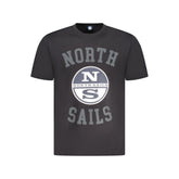 North Sails Black Cotton Men T-Shirt -   -  North Sails.