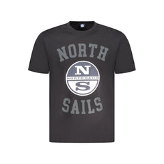 North Sails Black Cotton Men T-Shirt -   -  North Sails.
