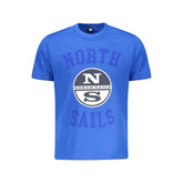 North Sails Blue Cotton Men T-Shirt -   -  North Sails.