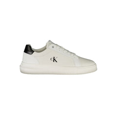 Calvin Klein White Leather Men Sneaker -   -  Calvin Klein.