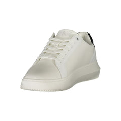 Calvin Klein White Leather Men Sneaker -   -  Calvin Klein.