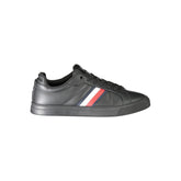 Tommy Hilfiger Black Leather Men Sneaker -   -  Tommy Hilfiger.