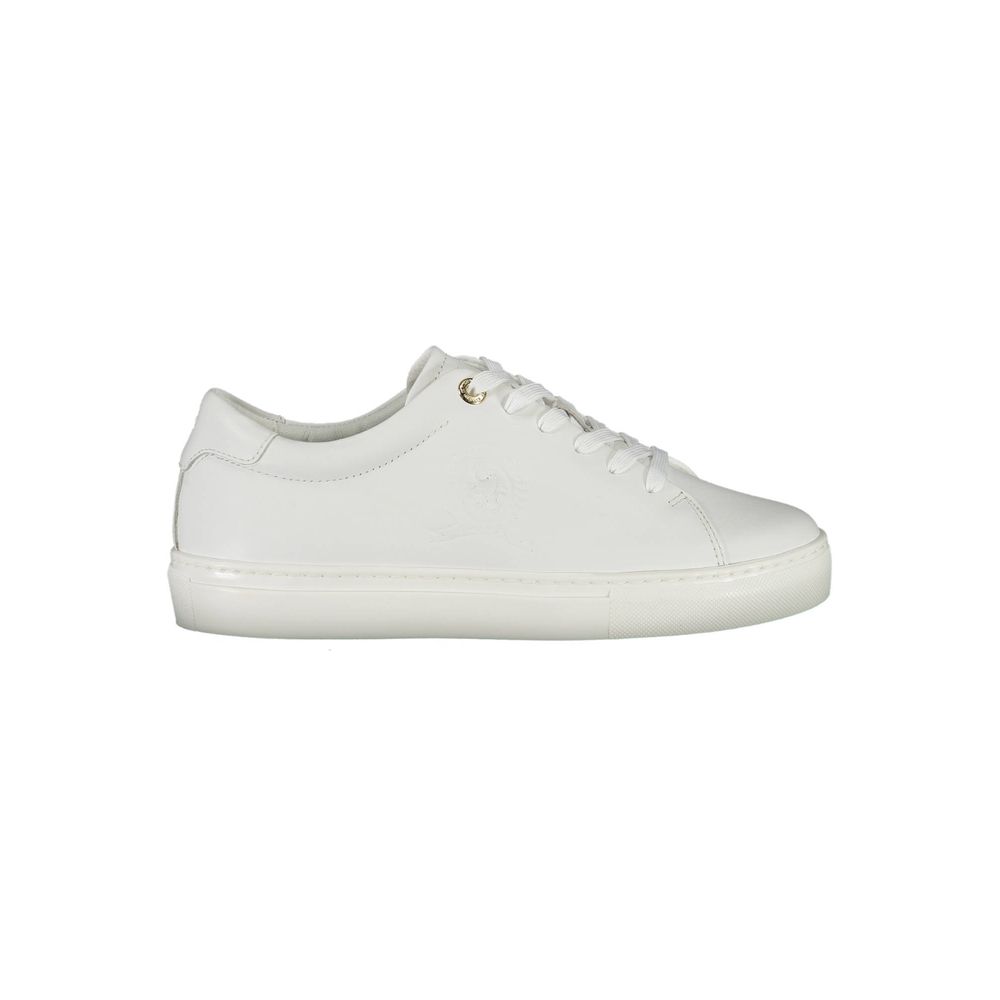Tommy Hilfiger White Leather Women Sneaker -   -  Tommy Hilfiger.