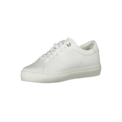 Tommy Hilfiger White Leather Women Sneaker -   -  Tommy Hilfiger.