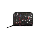 Desigual Elegant Black Zip Wallet with Contrasting Accents -   -  Desigual.