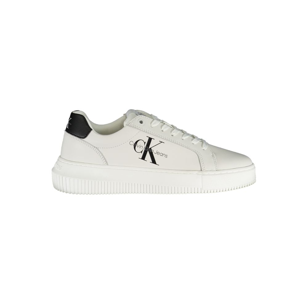 Calvin Klein Eco-Chic White Sneakers with Contrast Details -   -  Calvin Klein.