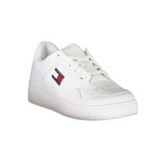 Tommy Hilfiger White Leather Men Sneaker -   -  Tommy Hilfiger.