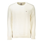 Tommy Hilfiger Chic White Crew Neck Cotton Sweater -   -  Tommy Hilfiger.