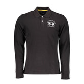 La Martina Elegant Long Sleeved Black Polo for Men -   -  La Martina.
